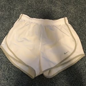 White Nike Women's 3'' Dry Tempo Running Shorts